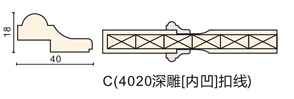 C（4020深雕{內(nèi)凹}扣線）